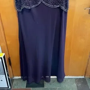 J Kara Dresses J Kara Woman Plus Plum Bead And Sequin New